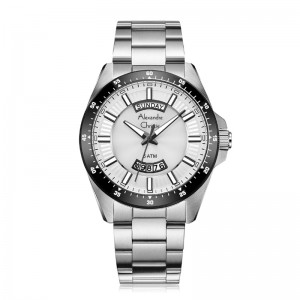 Alexandre Christie AC 6678 Silver White Black Ring MEBTESL